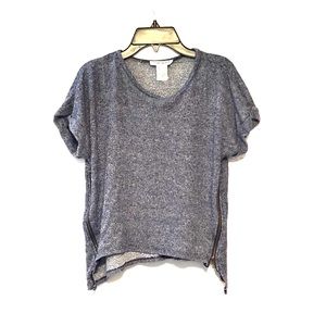 Mia Chica, blue crop shirt